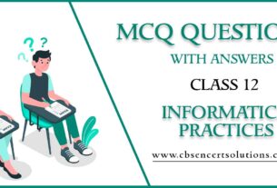 MCQ Questions For Class 12 Informatics Practices With Answers