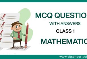 MCQ Questions for Class 1 Mathematics with Answers