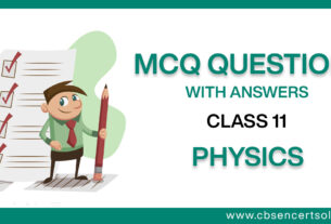 MCQ Questions for Class 11 Physics with Answers