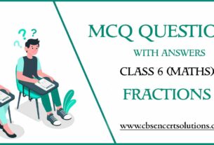 MCQ Questions for Class 6 Fractions with Answers