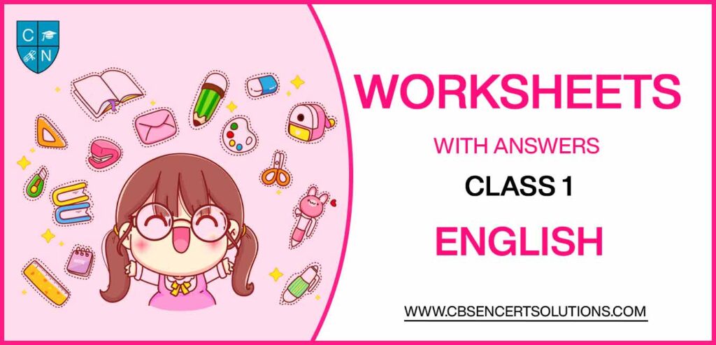 Class 1 English Worksheets
