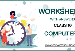 Class 10 Computers Worksheets
