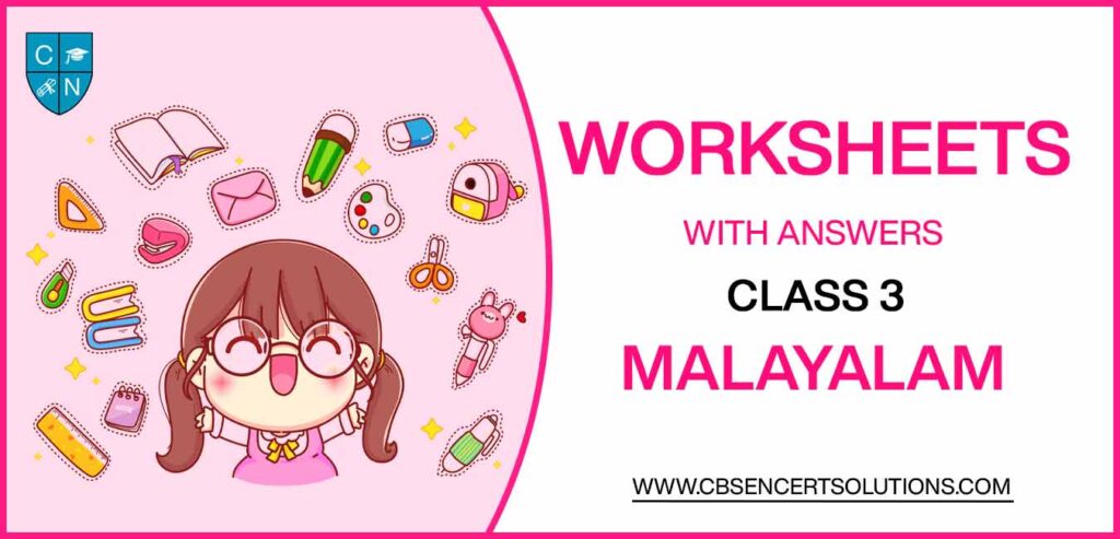 Class 3 Malayalam Worksheets