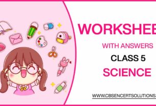 Class 5 Science Worksheets