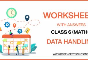 Class 6 Mathematics Data Handling Worksheets