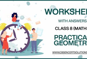 Class 8 Mathematics Practical Geometry Worksheets