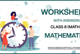 Class 8 Mathematics Worksheets