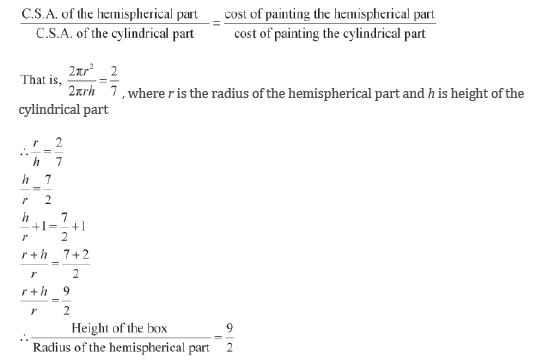 Surface Area and Volume Class 10 Mathematics Notes And Questions