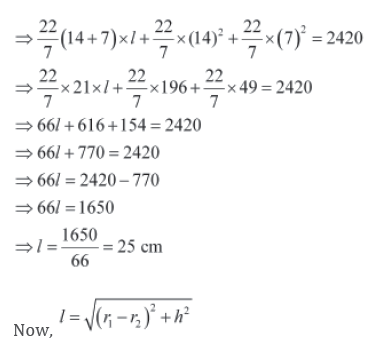 Surface Area and Volume Class 10 Mathematics Notes And Questions