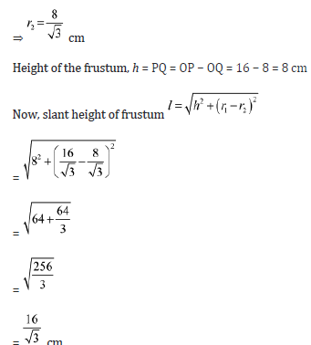 Surface Area and Volume Class 10 Mathematics Notes And Questions