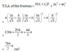 Surface Area and Volume Class 10 Mathematics Notes And Questions