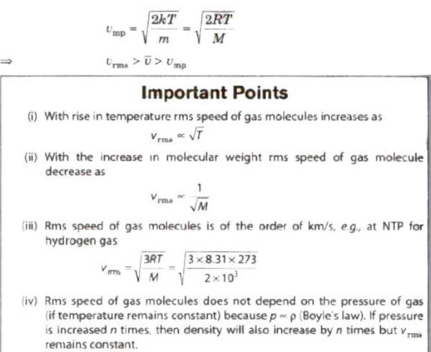 Kinetic Theory Class 11 Physics Notes And Questions