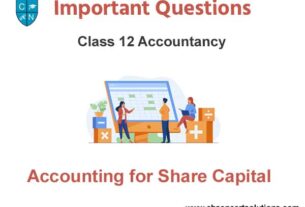 Case Study Questions Chapter 1 Accounting for Share Capital