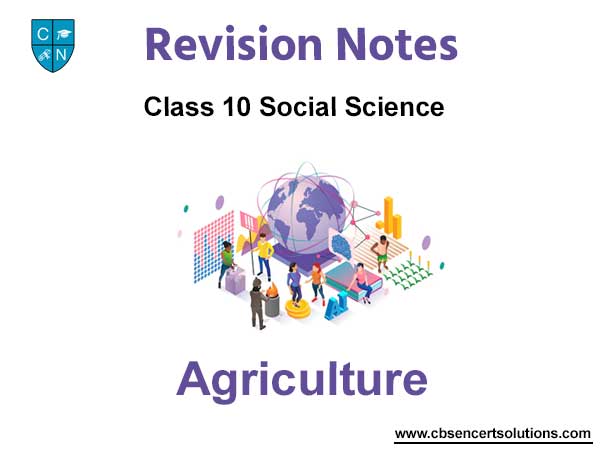 Agriculture Class 10 Social Science