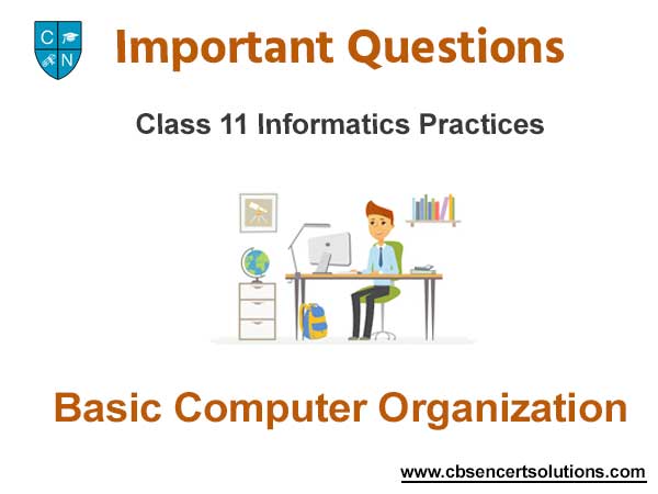 Basic Computer Organization Class 11 Informatics Practices Important Questions