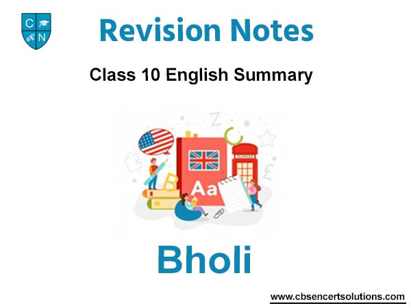 Bholi Class 10 English