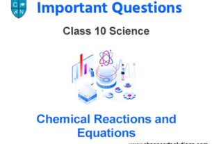 chemical reactions and equations Class 10 Science