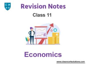 Class 11 Economics Notes And Questions Download PDF