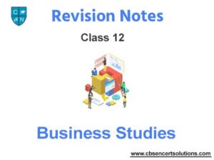 Class 12 Business Studies Notes And Questions Download PDF