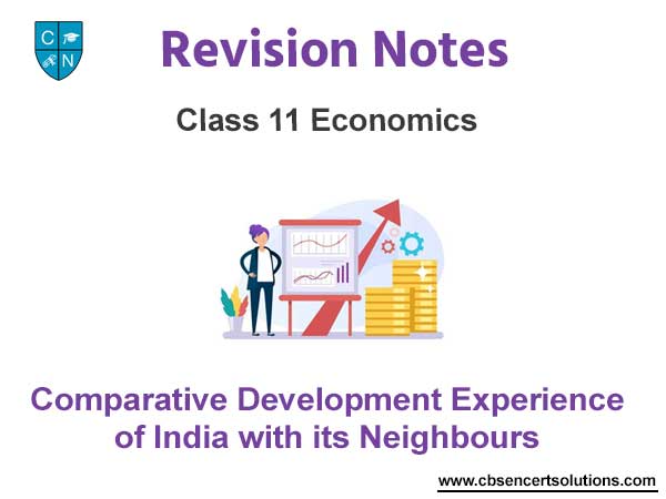 Comparative Development Experience of India with its Neighbours Class 11 Economics