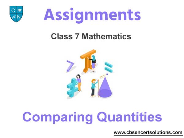 Class 7 Mathematics Comparing Quantities Assignments