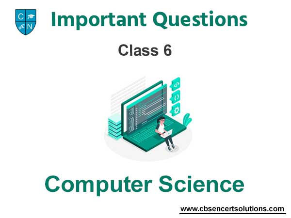 Important Questions For Class 6 Computer Science With Answers