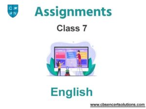 english assignment class 7 2023 pdf