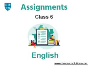 english assignments for class 6