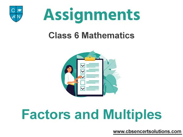 Class 6 Mathematics Factors and Multiples Assignments