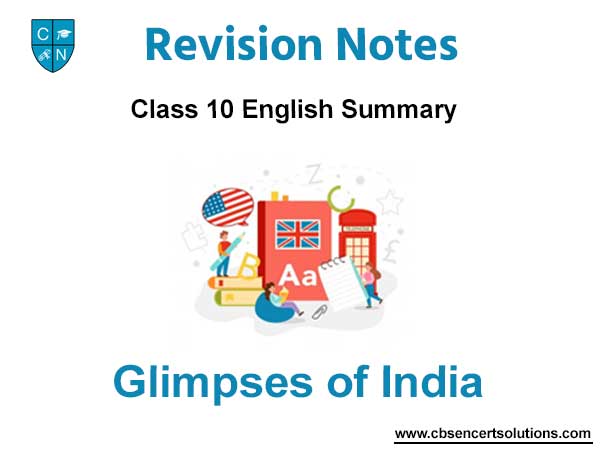 Glimpses of India Class 10 English