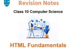 HTML Fundamentals Class 10 Computer Science
