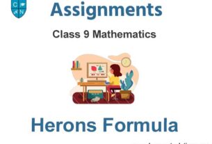 Class 9 Mathematics Herons Formula Assignments