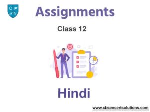 cbse assignment class 12 hindi
