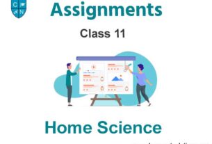 Class 11 Home Science Assignments