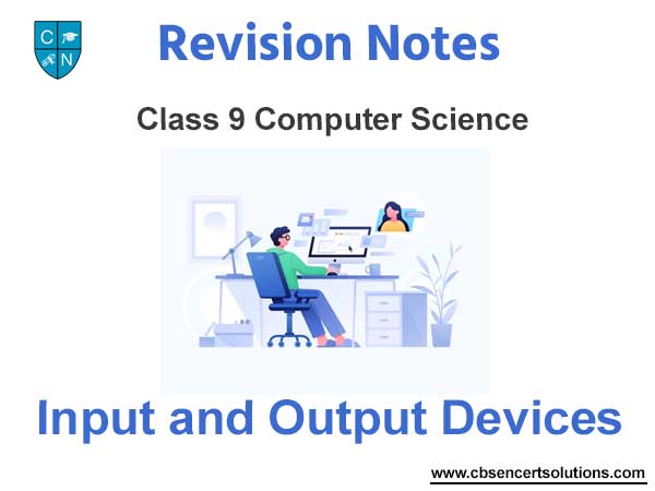 Input and Output Devices Class 9 Computer Science