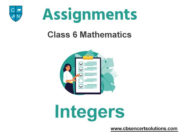 Class 6 Mathematics Integers Assignments