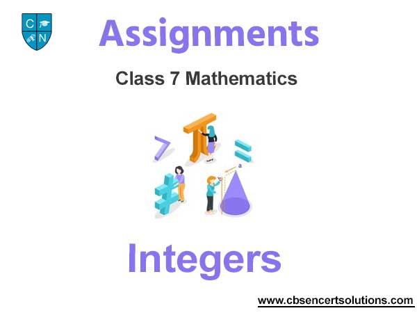 integers assignment class 7