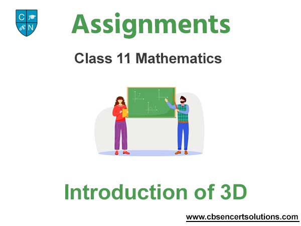 Class 11 Mathematics Introduction of 3D Assignments