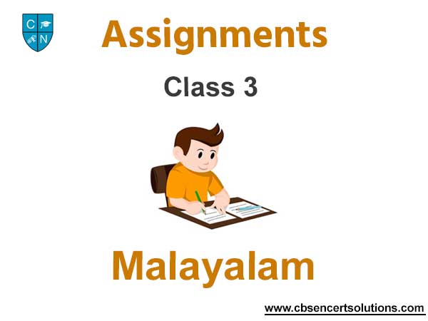 Class 3 Malayalam Assignments