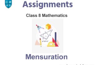 Class 8 Mathematics Mensuration Assignments