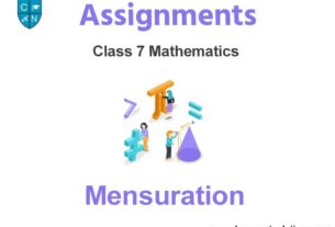 Class 7 Mathematics Mensuration Assignments