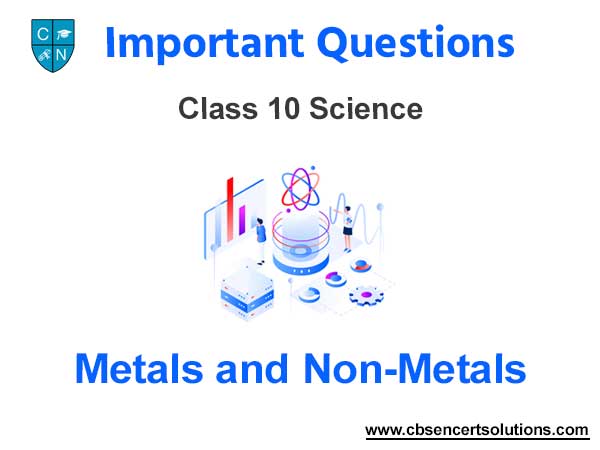 Case Study Chapter 3 Metals and Non-Metals