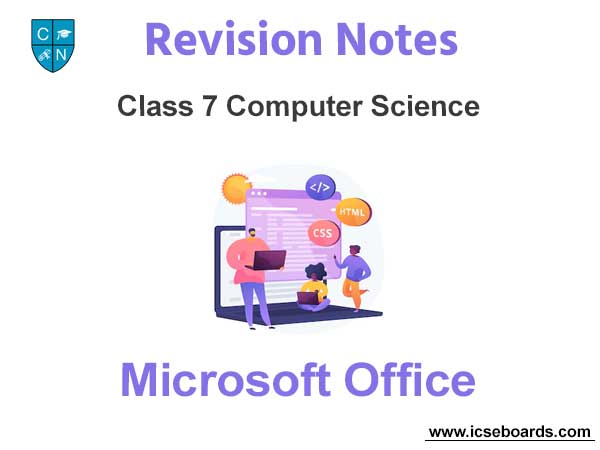 Microsoft Office Class 7 Computer Science