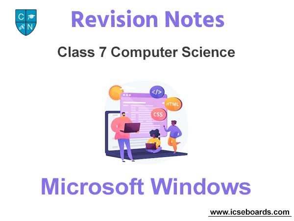 Microsoft Windows Class 7 Computer Science