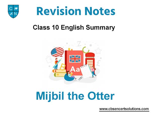 Mijbil the Otter Class 10 English