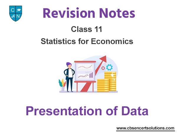 class 11 statistics presentation of data solutions