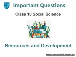 case study based questions on resources and development