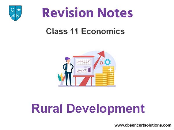 Rural Development Class 11 Economics