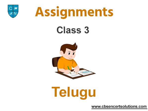 Class 3 Telugu Assignments