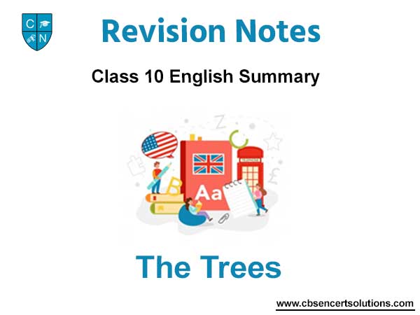 The Trees Class 10 English